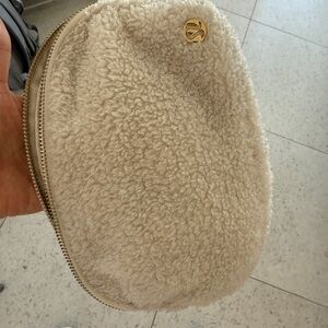 Lululemon Athletica Cream Sherpa Crossbody Bag